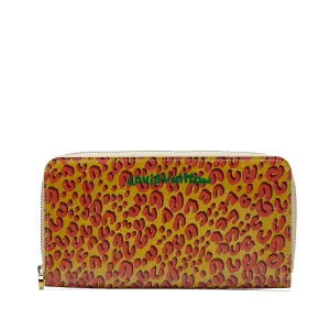 Yellow Louis Vuitton X Stephen Sprouse Vernis Leopard Zippy Long Wallets