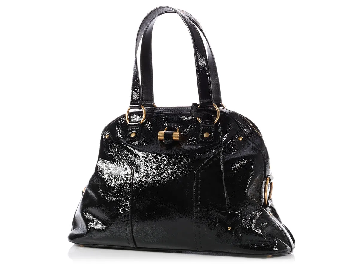 YSL Black Patent Muse
