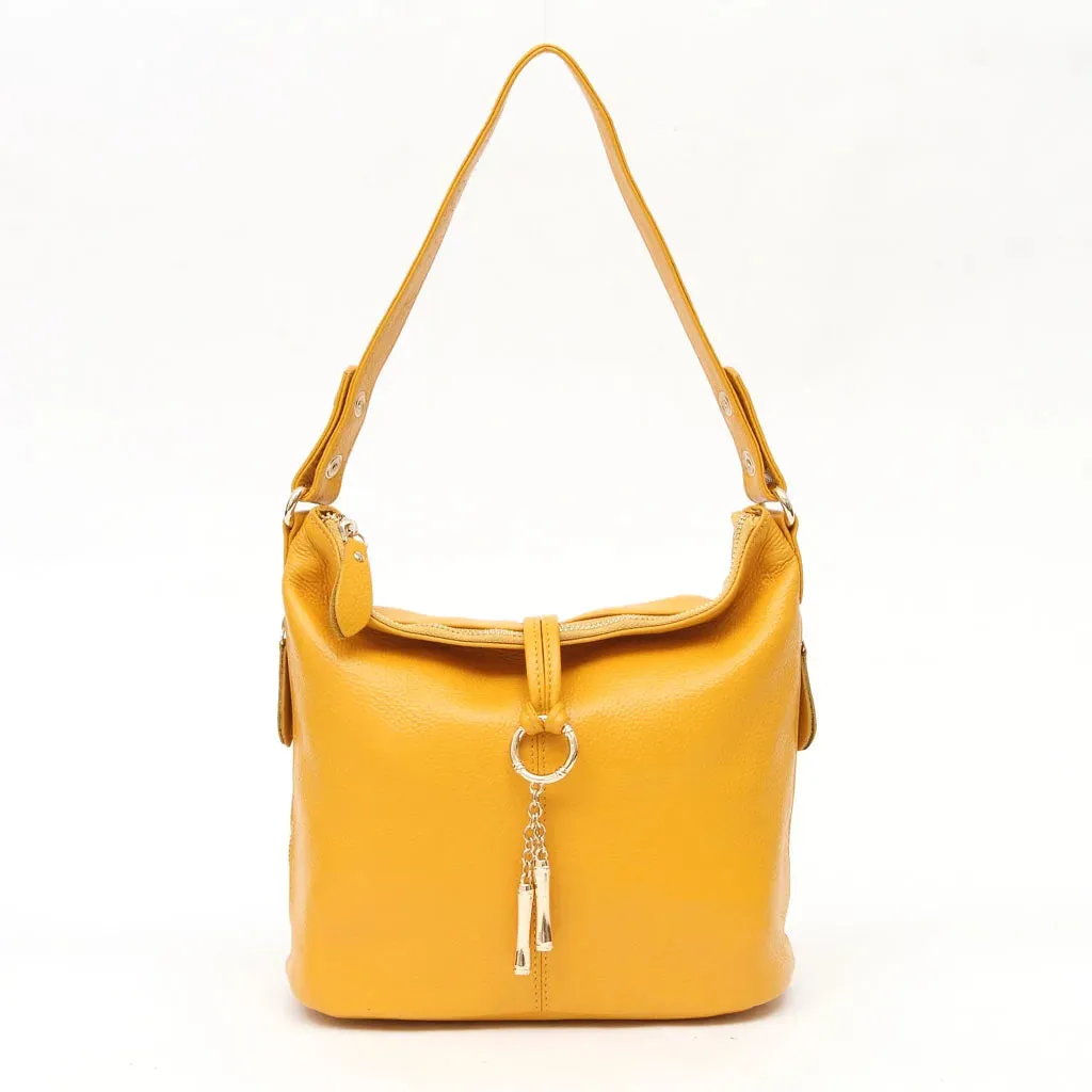 ZENCY Hobo Style Leather Handbag