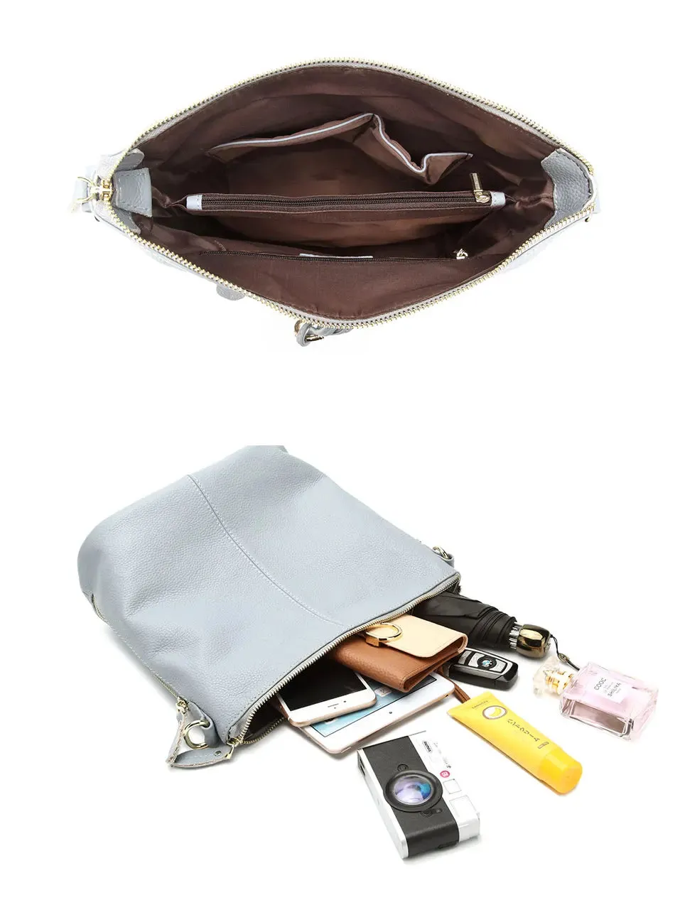 ZENCY Hobo Style Leather Handbag