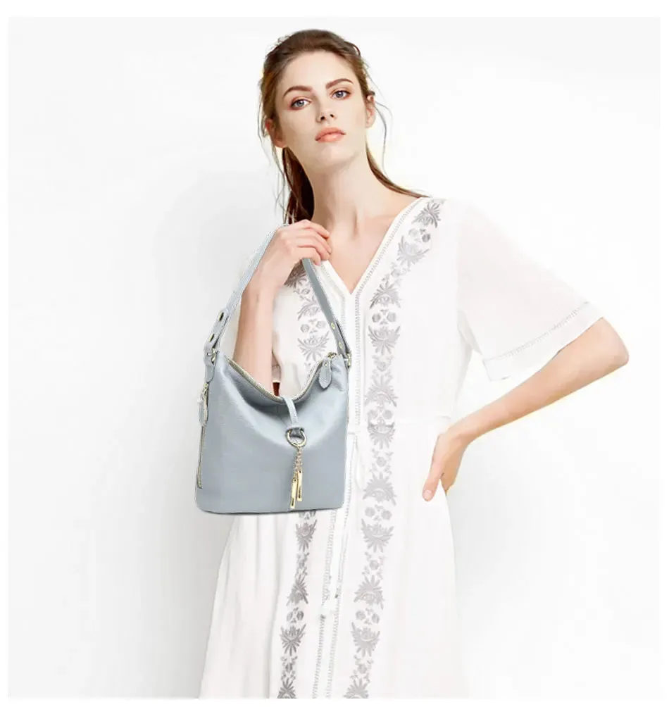 ZENCY Hobo Style Leather Handbag