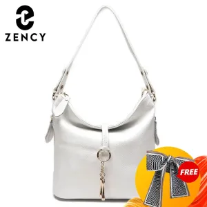 ZENCY Hobo Style Leather Handbag