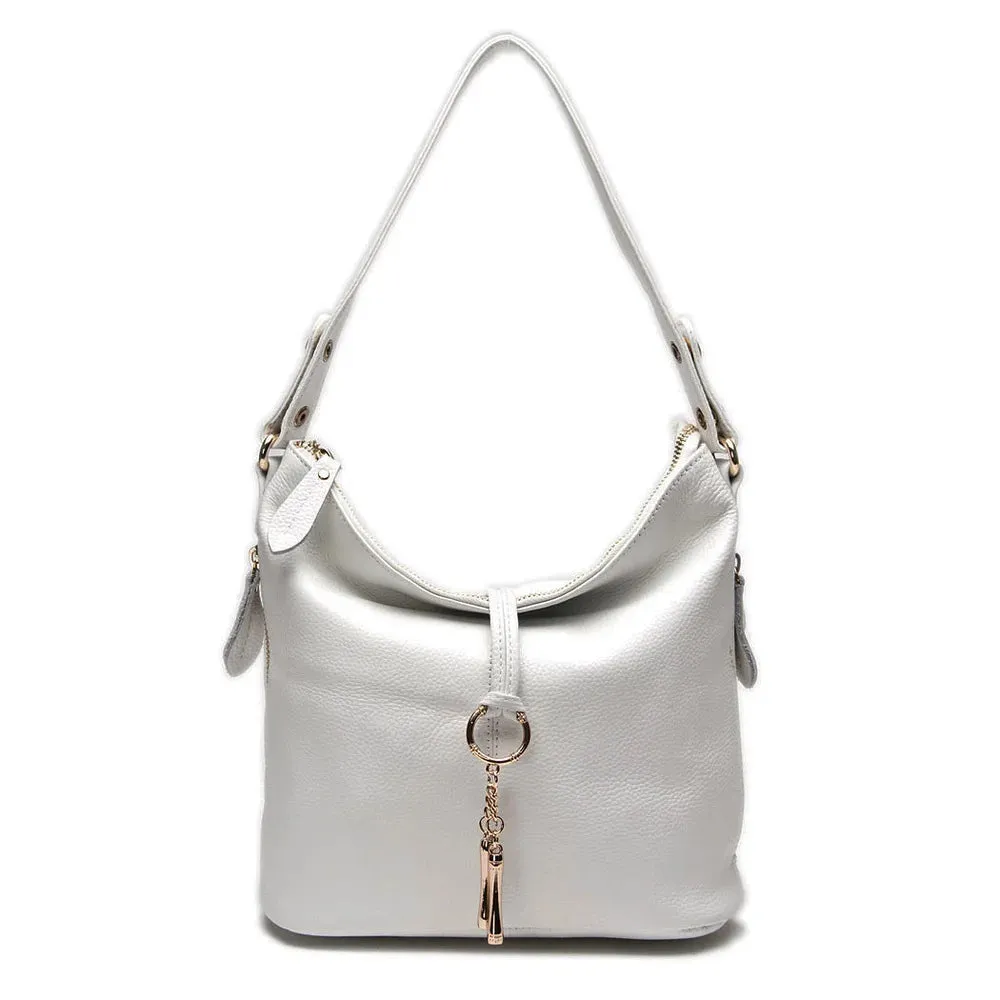 ZENCY Hobo Style Leather Handbag