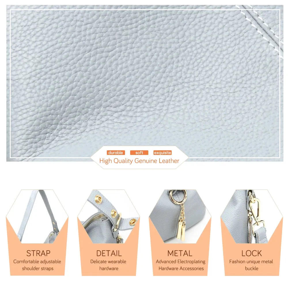 ZENCY Hobo Style Leather Handbag