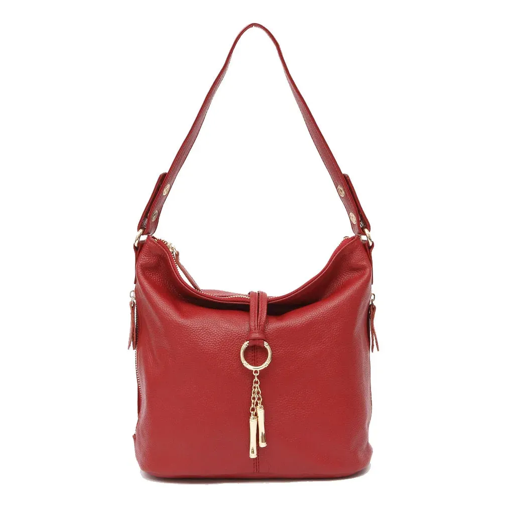 ZENCY Hobo Style Leather Handbag