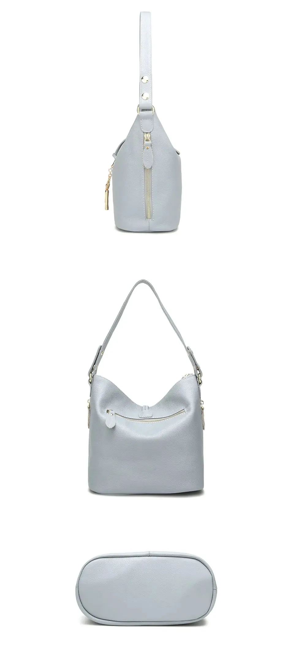ZENCY Hobo Style Leather Handbag